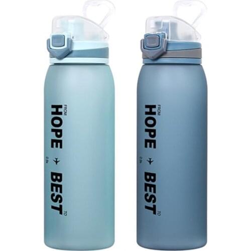 900ML Water Bottle Large Capacity Scratch-Proof Flip Top Leak-proof BPA Free Drinking Water Bottle for Outdoor Sports