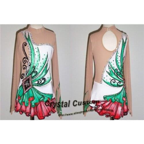 Hot Sales Ice Figure Skating Dresses Fashion New Brand Competition Girls Figure Skating Dresses Crystal DR3659