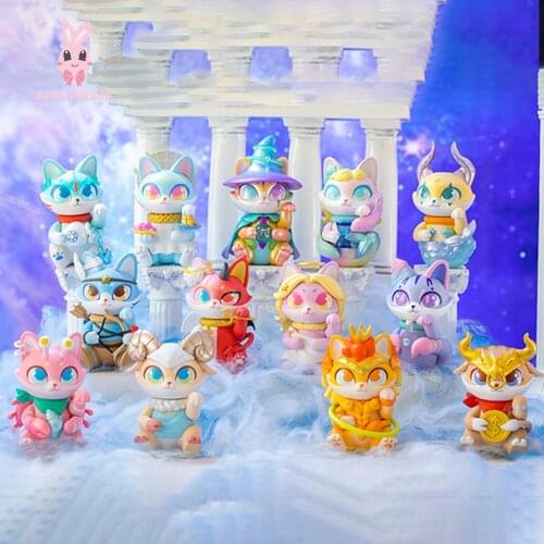 CASSY Cat Twelve Constellations Blind Box Toys Figures Action Surprise Box Blind Bag Toys for Girls Caja Sorpresa Birthday Gift