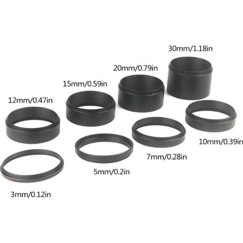 M48 Extension Tube Kit 3/5/7/10/12/15/20/30mm M48x0.75 on Both Sides for Astronomy Professional Telescope Astrophotogra