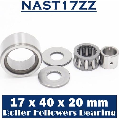 NAST17ZZ Roller Followers Bearing 17*40*20mm ( 1 PC ) Separable Type With Side Plates NAST17UUR Bearings
