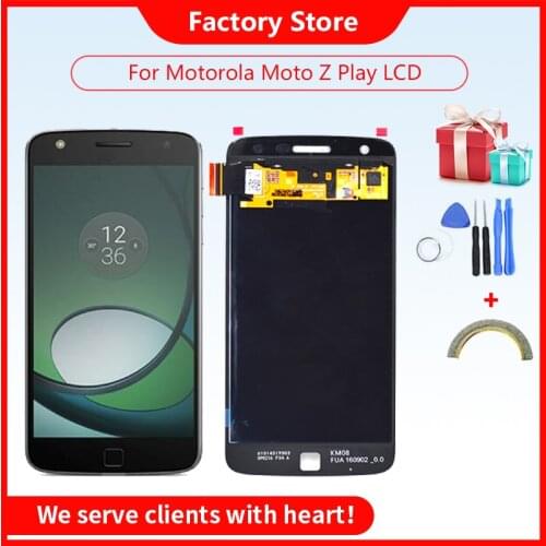 Original LCD For Motorola Moto Z Play XT1635 XT1635-02 5.5" AMOLED LCD Display Touch Screen Digitizer Assembly Replacement LCD