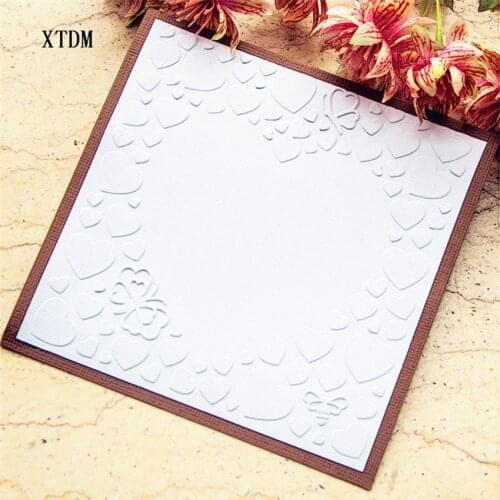 HOT plastic Love craft card making paper card album wedding decoration clip Embossing folders