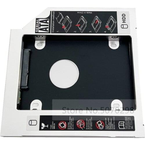 SATA 2nd Second HDD SSD Hard Drive Optical bay Caddy Adapter for HP dv6-6110 dv6-7054er dv6-1315sv dv6-6154NR dv6-6104so