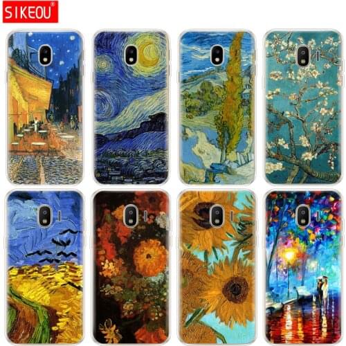 Silicone cover phone case for Samsung Galaxy J3 J5 J7 2017 J330 J530 J730 PRO j2 2018 Renaissance Van Gogh oil painting