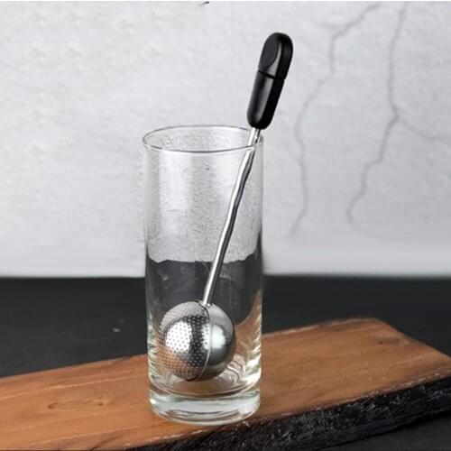 Stainless Steel Fine Mesh Tea Infuser Strainer Ball Filter Handle 360 Rotation