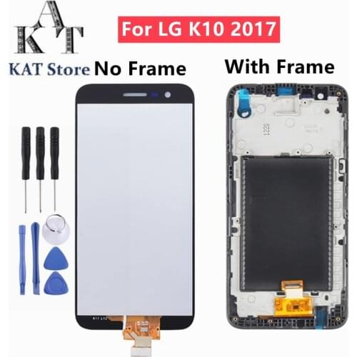 KAT LCD Screen Replacement For LG K10 2017 M250 MS250 LCD Display Touch Screen With Frame Quality Guarantee