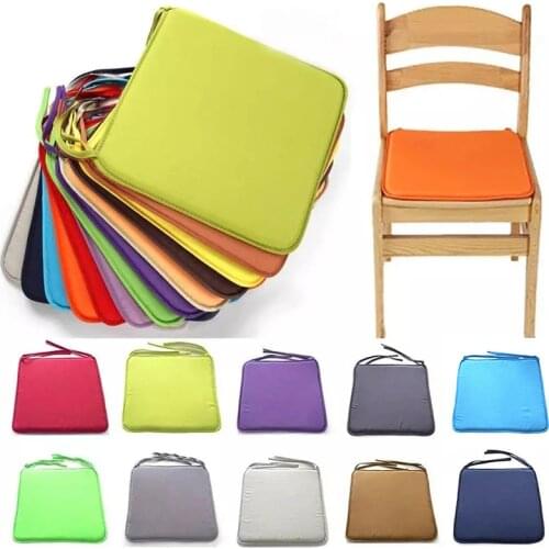Modern Square Solid Color Dining Chair Cushion Soft Comfortable Chair Sofa Car Cushions Restaurant Living Kitchen Decor Cushion