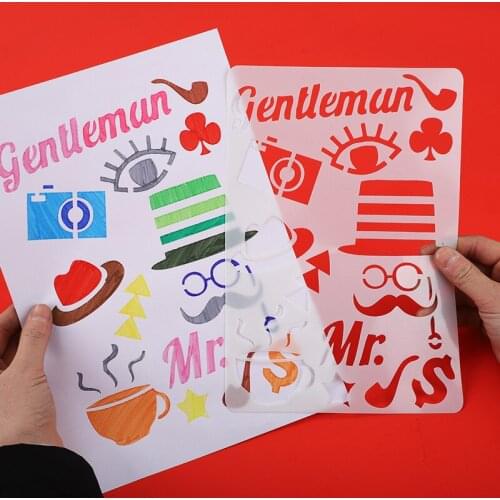 54kinds of Layering Stencils For Walls Painting Cloth Design T-shirt Chalkboard Stencil Scrapbooking Stamps Cake DIY Craft Tools