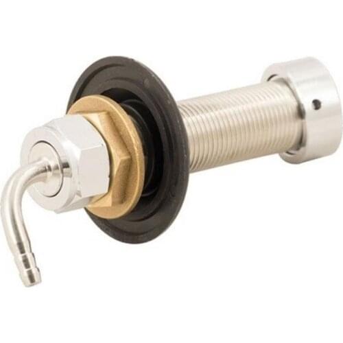 Beer tap High qualityCHROME PLATED BRASS- LONG SHANK 100MM WITH NUT, TAIL AND COLLAR-no spring!! for tap home brewing
