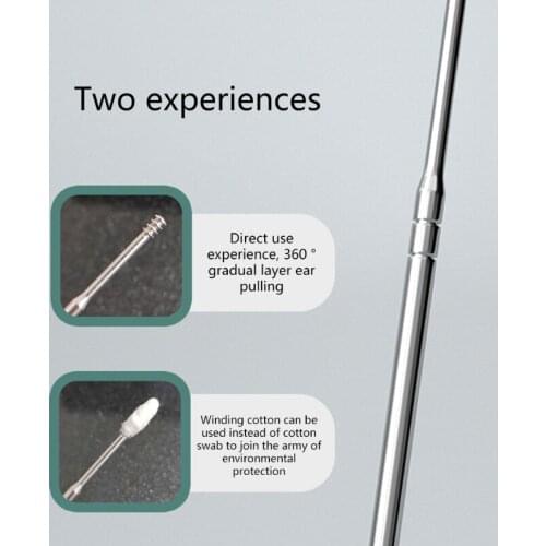 1/2/7pcs Ear Wax Pickers Stainless Steel Ears Picks Removal Curette Remover Tool 68UD