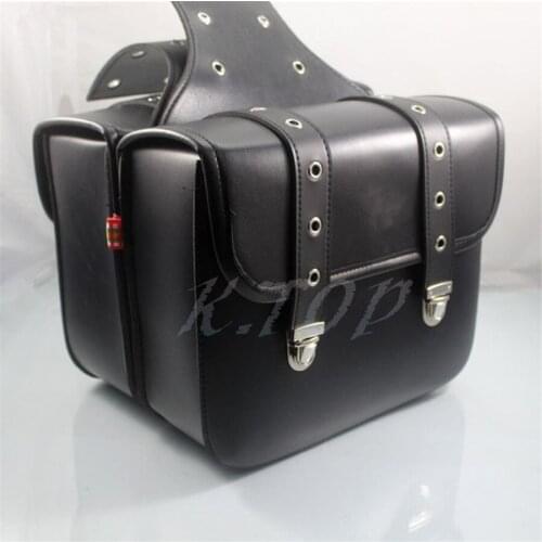 1 Pair Saddlebags Saddle Bags Pouch Toolkit Luggage Bags Fit for Harley Motorcycle