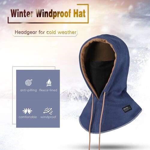 1PCS Cashmere Winter Hat Unisex Winter Warm Scarf Soft Face Cover Windproof Cycling Neck Hat Knitted Beanie Maske Cap