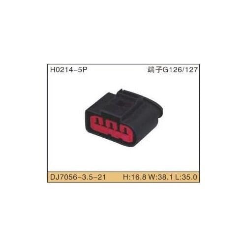 100sets 5pin Connector Terminal plug socket connectors jacket auto parts plastic parts female plug connector