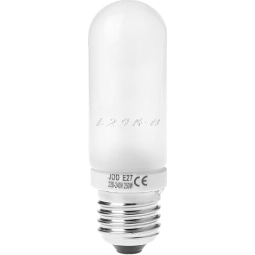 220V-240V 250W JDD E27 Flashlight Lamp Tube For Photo Studio Flash LED Light