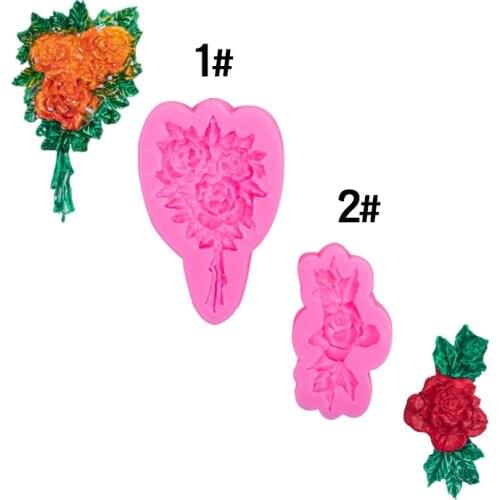 3D Flower Silicone Mold Sugar Paste DIY Fondant Cake Decorating Tools Chocolate Cake Candy Fence Shaped Cake Molds