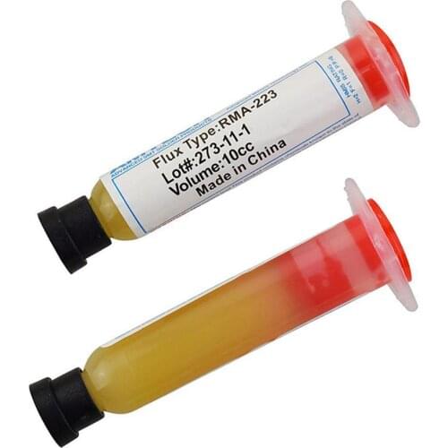 5Pcs Weak Acid SMD Soldering Paste Flux Grease SMT IC Tool PCB 10cc Repair RMA-223 Solder Z0S6