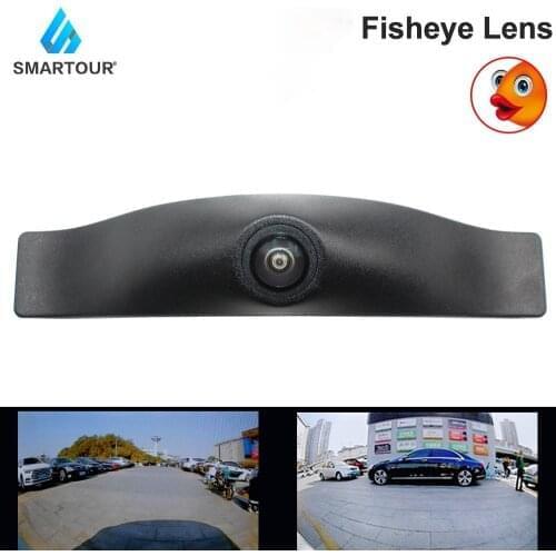 Car Front View Parking Camera Night Vision Positive Waterproof for Audi A6 A6L installed under the car logo fisheye wide angle