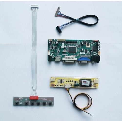 For NL10276AC30 NL10276BC30 VGA+DVI 15" LVDS 20Pins LCD panel 1024*768 keyboard 2CCFL M.NT68676 screen controller board kit