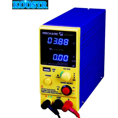 MECHANIC MT20D3 DC Laboratory 20V 3A Regulated Power Supply Adjustable Voltage Regulator Stabilizer Switching Bench Source