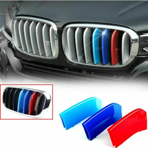 ///M Kidney Grille Insert Strip Cover Trim For BMW 1 3 5 Series F30 F31 X5 X6 E90 E91 F10 F11 F18 E60 E61 E70 E84 F48 F20 F21