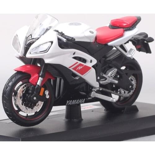 Brand 1/18 scale children YAMAHA YZF-R6 motorcycle super sport race metal Diecast bike car model engine Toy moto car new in box