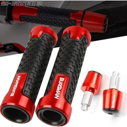 Motorcycle Handlebar Hand Grips End Handle Bar Cap End Plug For Suzuki BURGMAN 650 400 125 200 AN650 AN400 Skywave AN125 AN200
