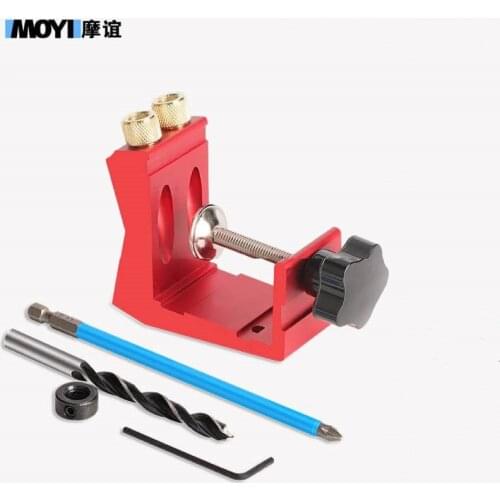 Pocket Hole Drill Guide 15 ° Drilling Positioner Woodworking Oblique Hole Locator Tools Woodworker DIY Tools