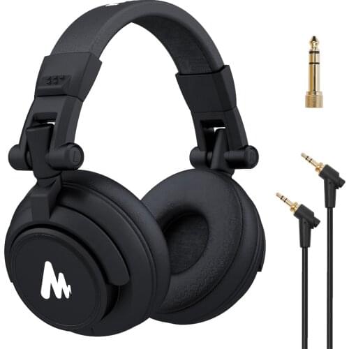 Professional M onitor Headphone With Studio Microphone For DJ MIxer Gaming Sound Cards DJ Headphone