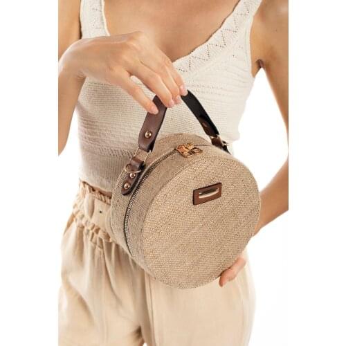 Daily Women Round Shoulder Waist Backpack Party Fashion Boy 19-19-8 Cm Leather