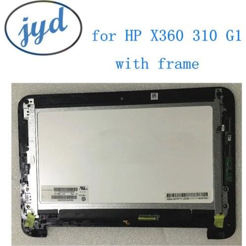 With frame 11.6" assembly for HP X360 310 G1 touch +LCD digitizer Display Screen Assembly 755730-001 P/NHD 1366X768