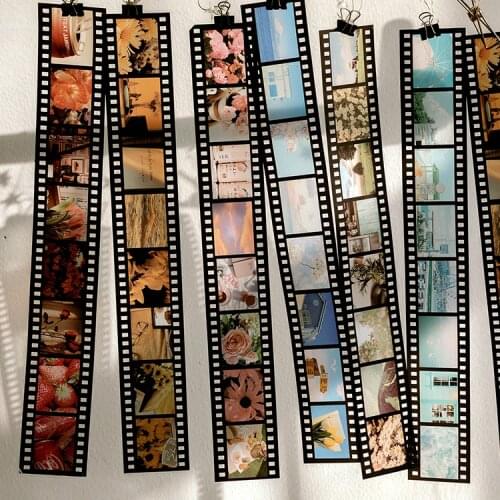 16pcs/LOT literary film series stationery sticker Creative decoration DIY shared outfit tape PET sticker