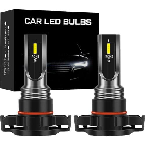 2PCS PSX24W H16 P15D Motorcycle H7 LED 6500K 3000K 8000K 20W 3000LM 9006 HB4 Moto Bulbs H11 9005 HB3 LED Car Fog Lamp for ATV