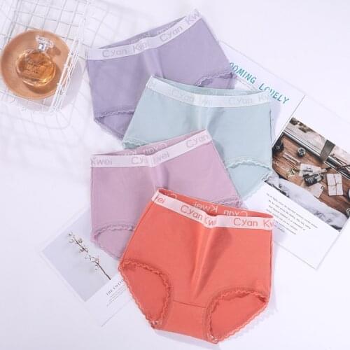 40-115kg Extra Large Size Fat Female Panties Seamless Lace Sexy Ultra Thin Underwear Womens High Waist Triangle Shorts 3PCS/Set