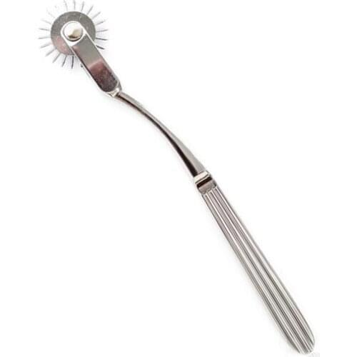 Stainless Steel Wartenburg Pinwheel Sex Toys For Couple Wartenberg Pin Wheel Deluxe Medical Diagnostic Hammer Adult Games