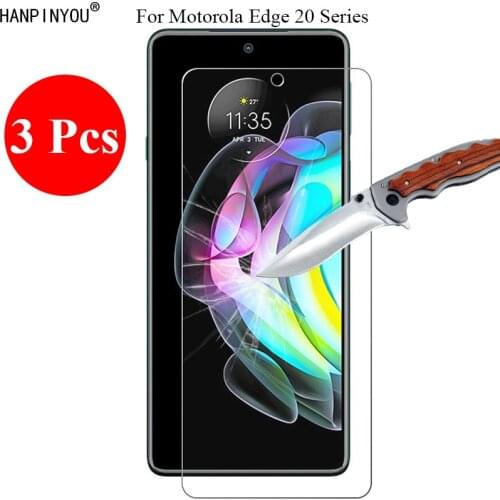 3 Pcs/Lot 9H 2.5D Tempered Glass Screen Protector For Motorola Edge 20 Pro Lite Protective Film