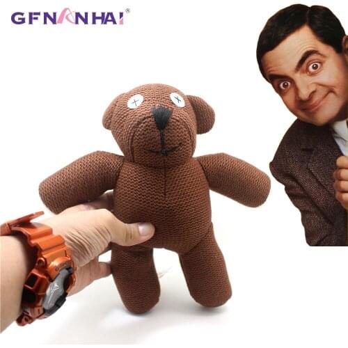 1 Piece 9" Mr Bean Teddy Bear Animal Stuffed Plush Toy, Brown Figure Doll Child Christmas Gift Toys