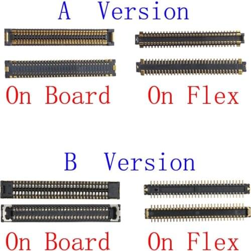 2Pcs LCD Display Screen Plug Flex FPC Connector For Huawei Play 8 3E Honor Play3E Y5 2019 8S 2020 Contact Port On Board 60pin