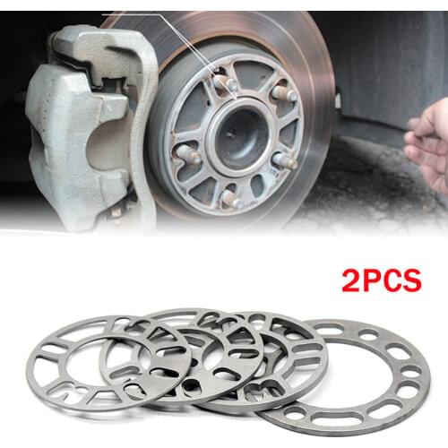 2Pcs Universal Aluminum Alloy 4 and 5 Lug Wheel Spacer Shim Auto Car Wheel Tire Spacers Adapter (3mm 5mm 8mm 10mm Spacers)
