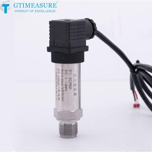 Water Liquid Oil Pressure Transmitter Sensor 4-20mA 0-5/10V 24VDC High Precision -100KPa-0-100MPa