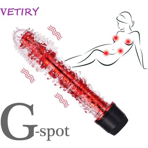 VETIRY Jelly Dildo Penis Vibrator Multi-speed G-spot Vibrator Vagina Clitoris Stimulator Sex Toys For Women Female Masturbator