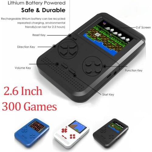 Video Game Console Mini TV Handheld Game AV Retro Gaming Player Built-in 300 Classic Games Gift to Children or Adult