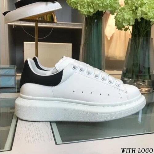 Leather white shoes chunky sneakers women shoes platform shoes vulcanize shoes for man & women sneakers fashion designer shoes