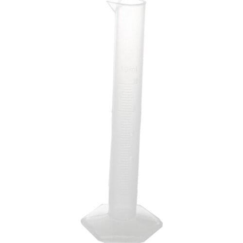 Laboratory Hex Base 10mL Liquid Measurement Plastic Graduated Cylinder #8