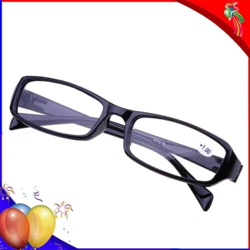 Males Black Reading Glasses Vintage Rectangular Female Prescription Spectacles Optical Magnifier 150 Eyeglasses +200 Presbyopia
