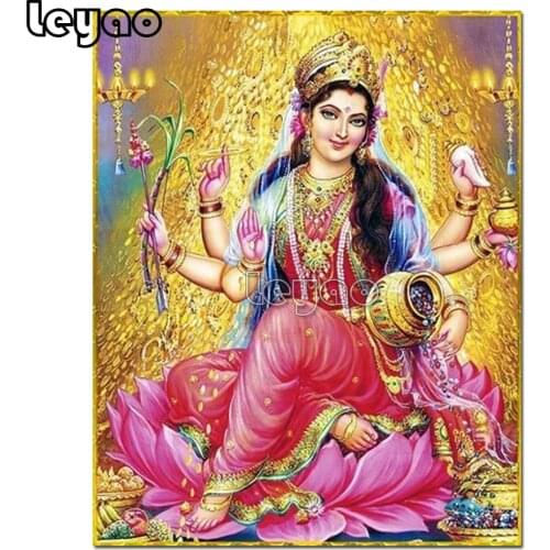 DIY embroidery full square round diamond painting cross stitch kit 5D mosaic home decor Shiva Parvati Ganesha Indian Hindu God