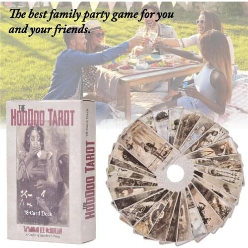 NEW 78Pcs Tarot Cards Fun Full English Version Tarot Vivid Imagery The Best Entertainment Family Party Game For Occult