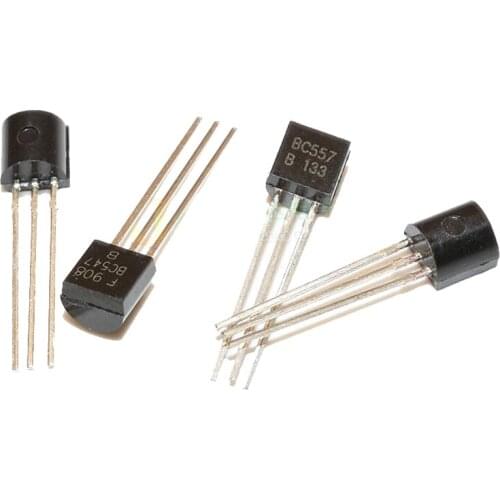 50PCS BC547+BC557 TO92 25pair BC547B BC557B Each 25Pcs Transistor TO-92 new and original IC Chipset
