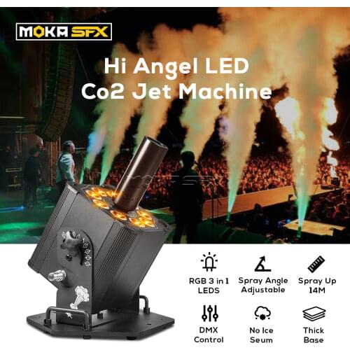 New LED RGB CO2 Jet Machine without Ice residue led co2 cannon Stage Special Effects Equipment