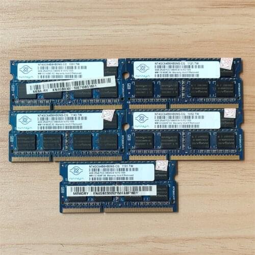 Nanya memoria DDR3 RAMS 2GB/4GB PC3 10600S/12800S 1333MHz/1600MHz DDR3 4GB 1333MHz 2GB1333MHz ram laptop memory for notebook